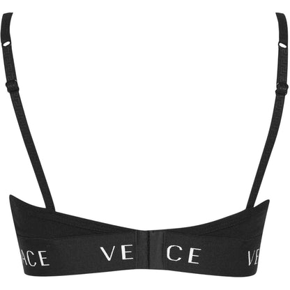Black - Back - Versace Womens-Ladies Essentials Triangle Cups Bra