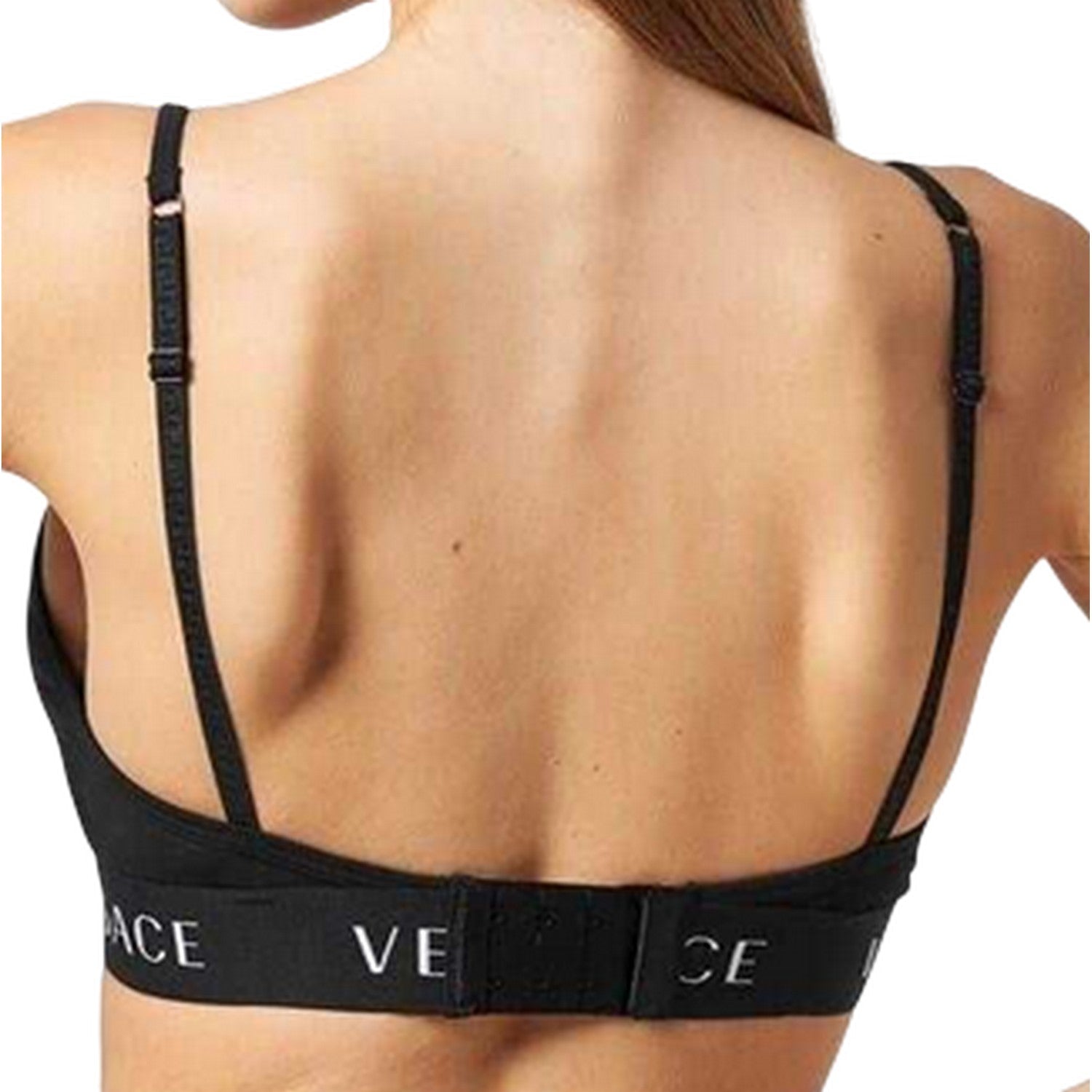 Black - Lifestyle - Versace Womens-Ladies Essentials Triangle Cups Bra