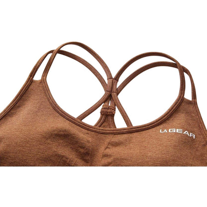 Mocha Marl - Lifestyle - LA Gear Womens-Ladies Seamless Sports Bra