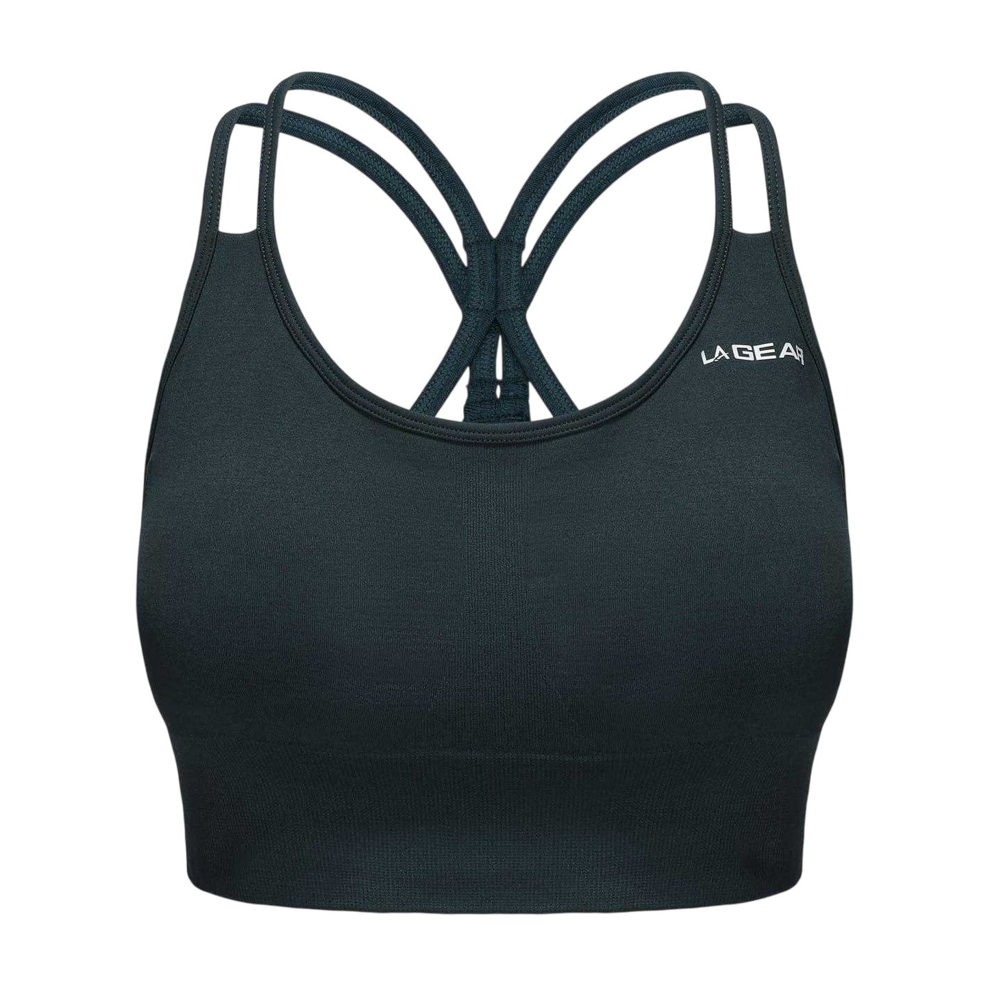 Forest Green - Front - LA Gear Womens-Ladies Seamless Sports Bra