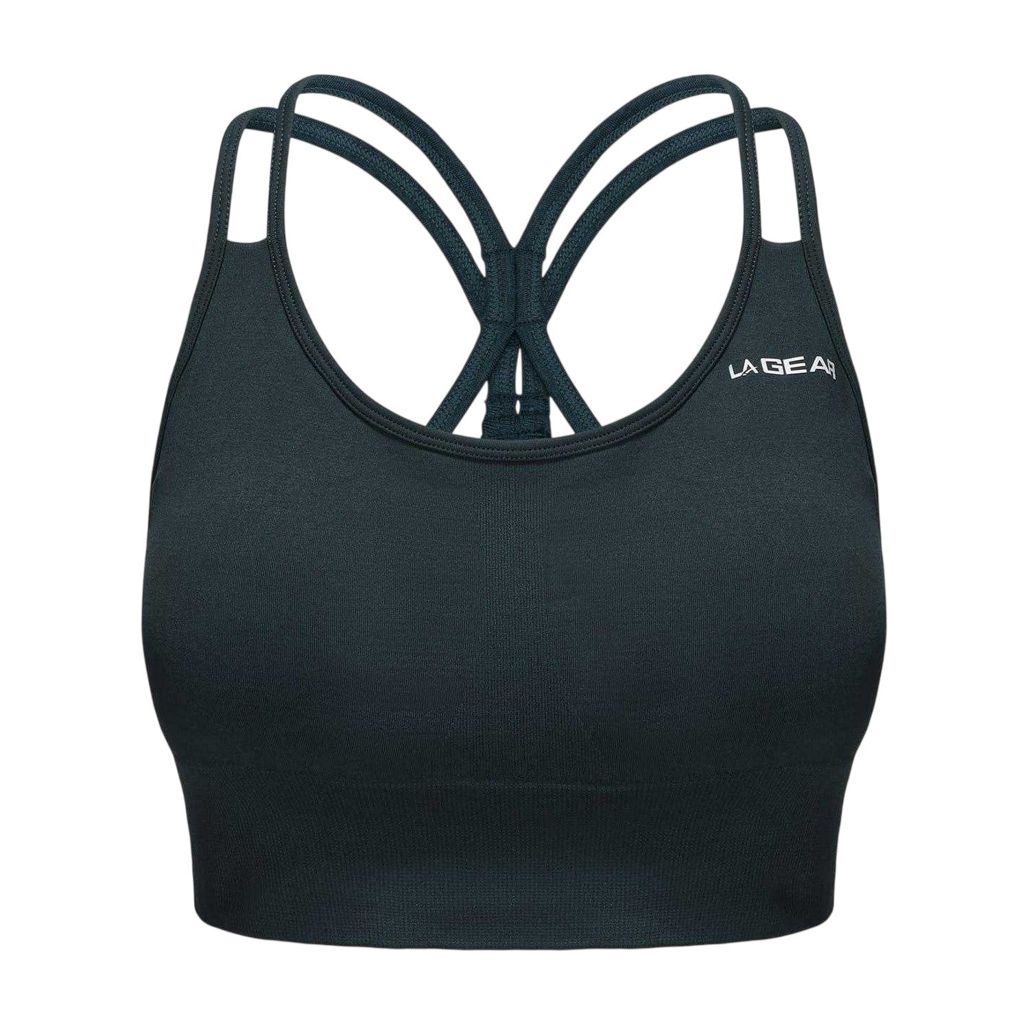 Forest Green - Front - LA Gear Womens-Ladies Seamless Sports Bra