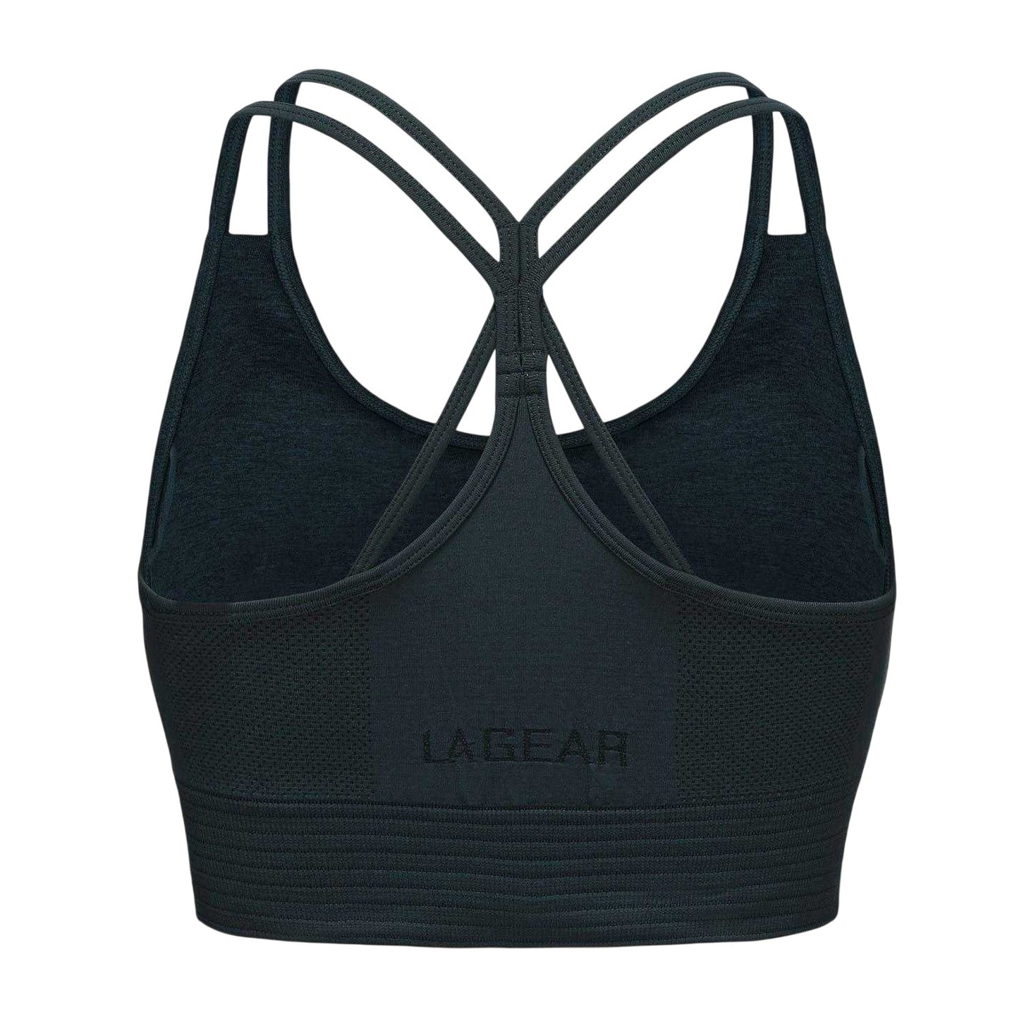 Forest Green - Back - LA Gear Womens-Ladies Seamless Sports Bra