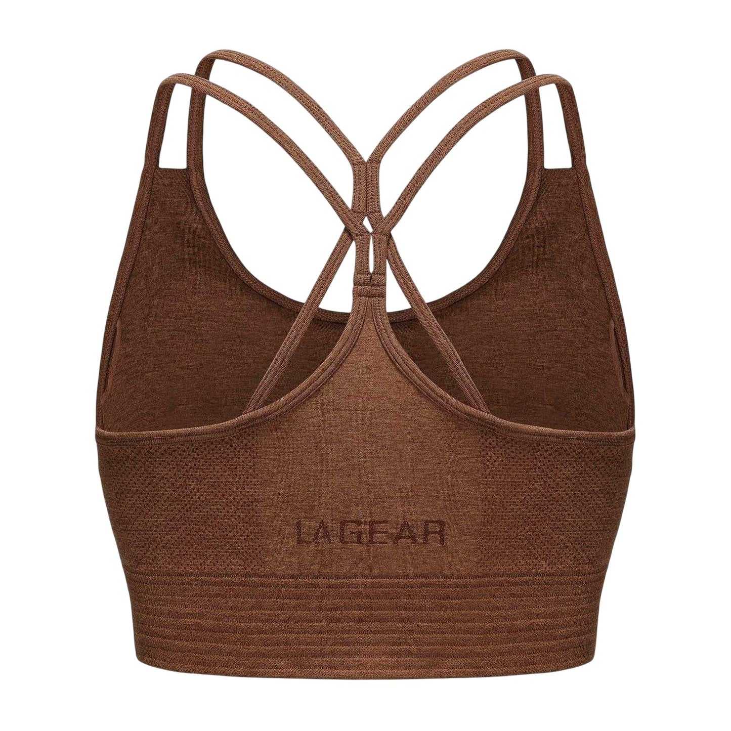 Mocha Marl - Back - LA Gear Womens-Ladies Seamless Sports Bra