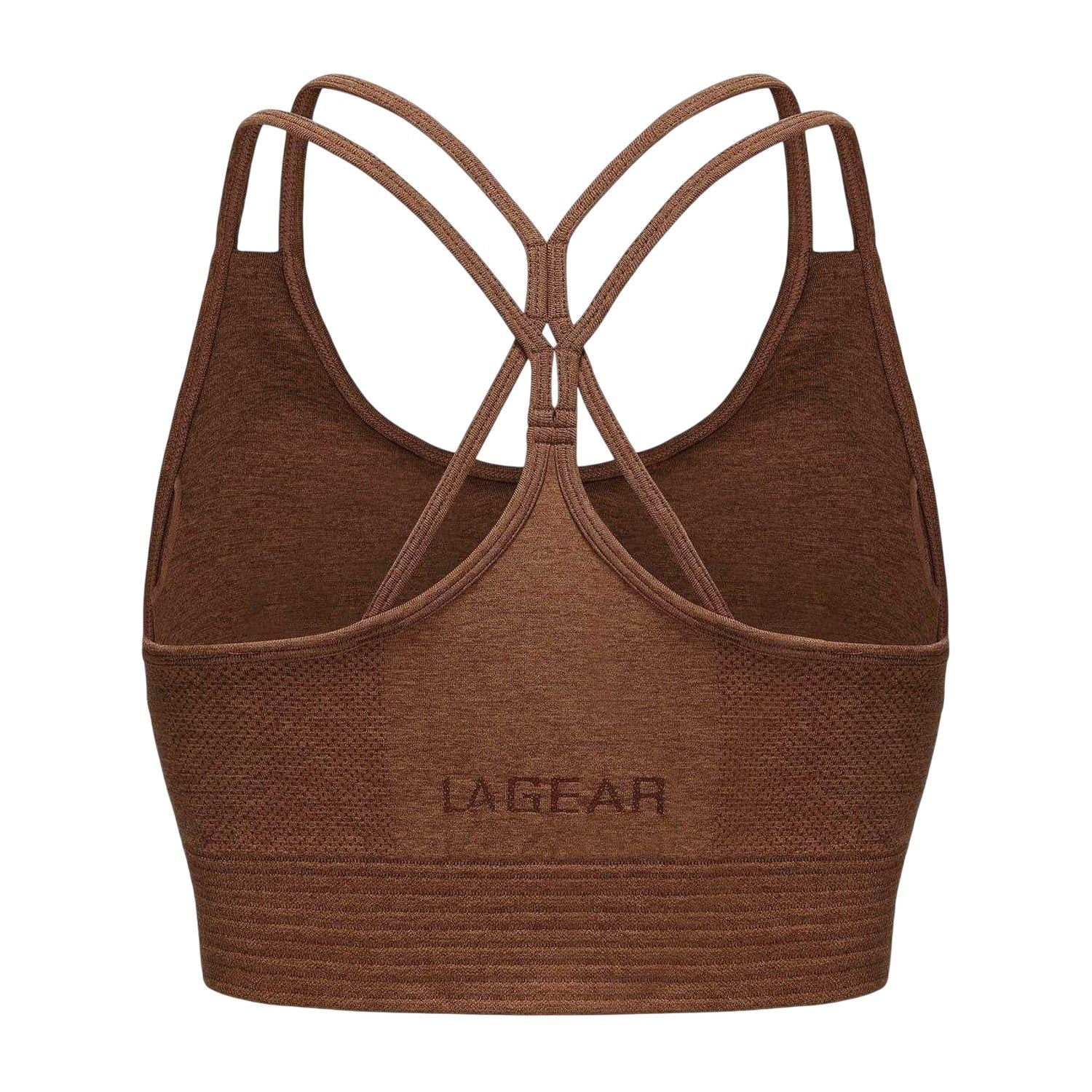 Mocha Marl - Back - LA Gear Womens-Ladies Seamless Sports Bra