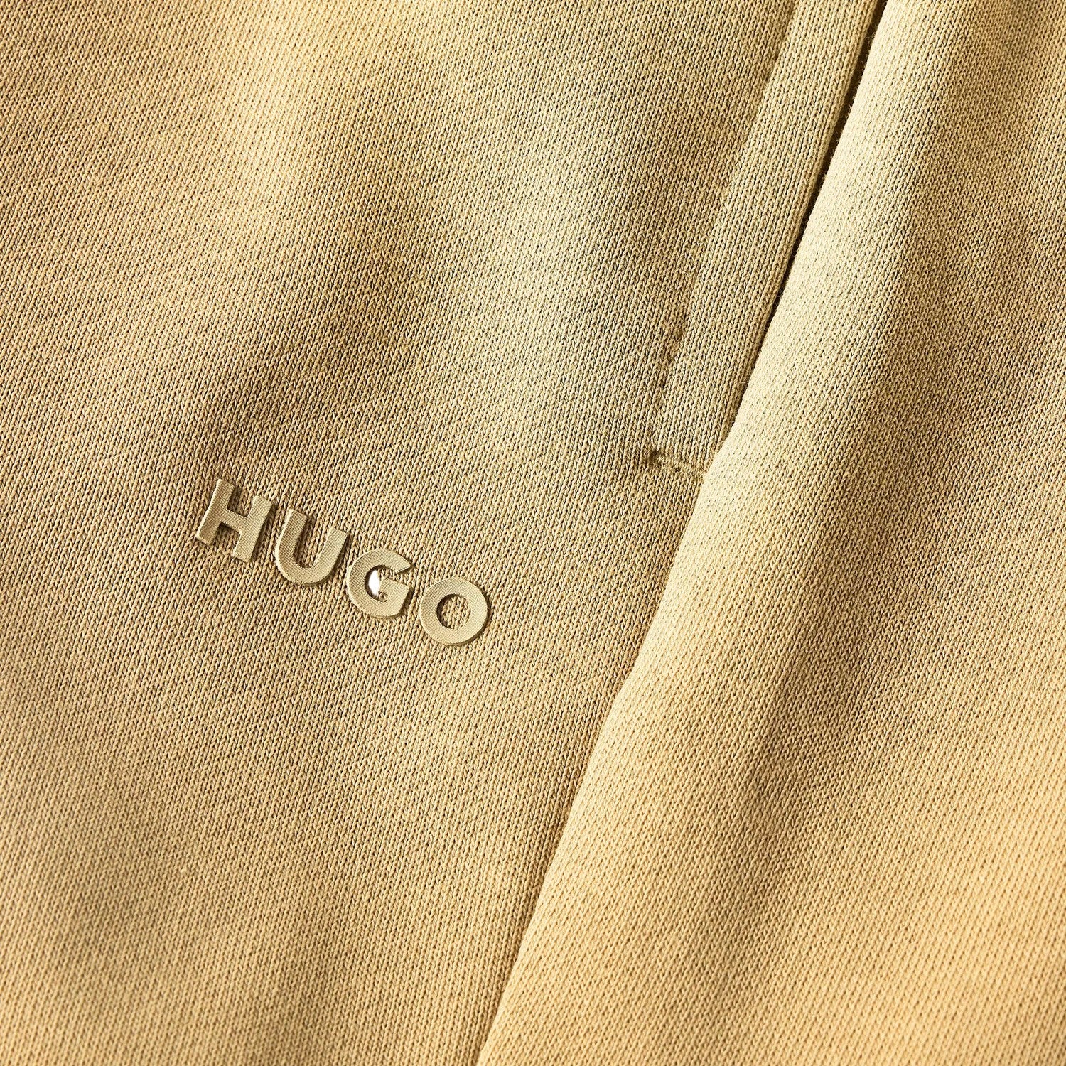 Medium Beige - Side - Hugo Mens Dayono Plain Shorts