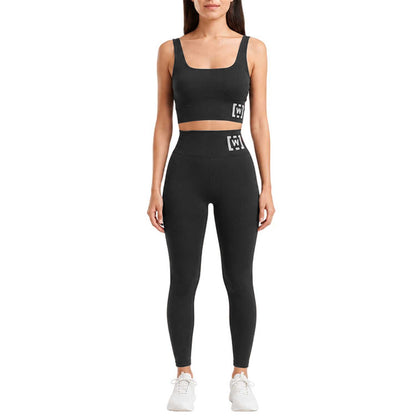 Black - Lifestyle - Wolf Womens-Ladies Cropped Sports Bra