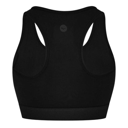Black - Back - Everlast Womens-Ladies Nylon Sports Bra