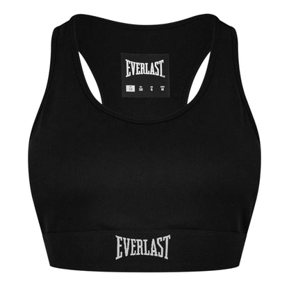 Black - Front - Everlast Womens-Ladies Nylon Sports Bra