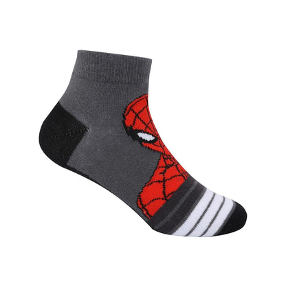 Red-Blue - Lifestyle - Spider-Man Childrens-Kids Trainer Socks (Pack of 5)