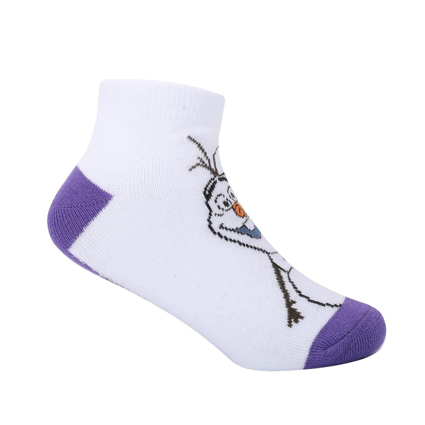 Frozen - Back - Frozen Childrens-Kids Trainer Socks (Pack of 5)