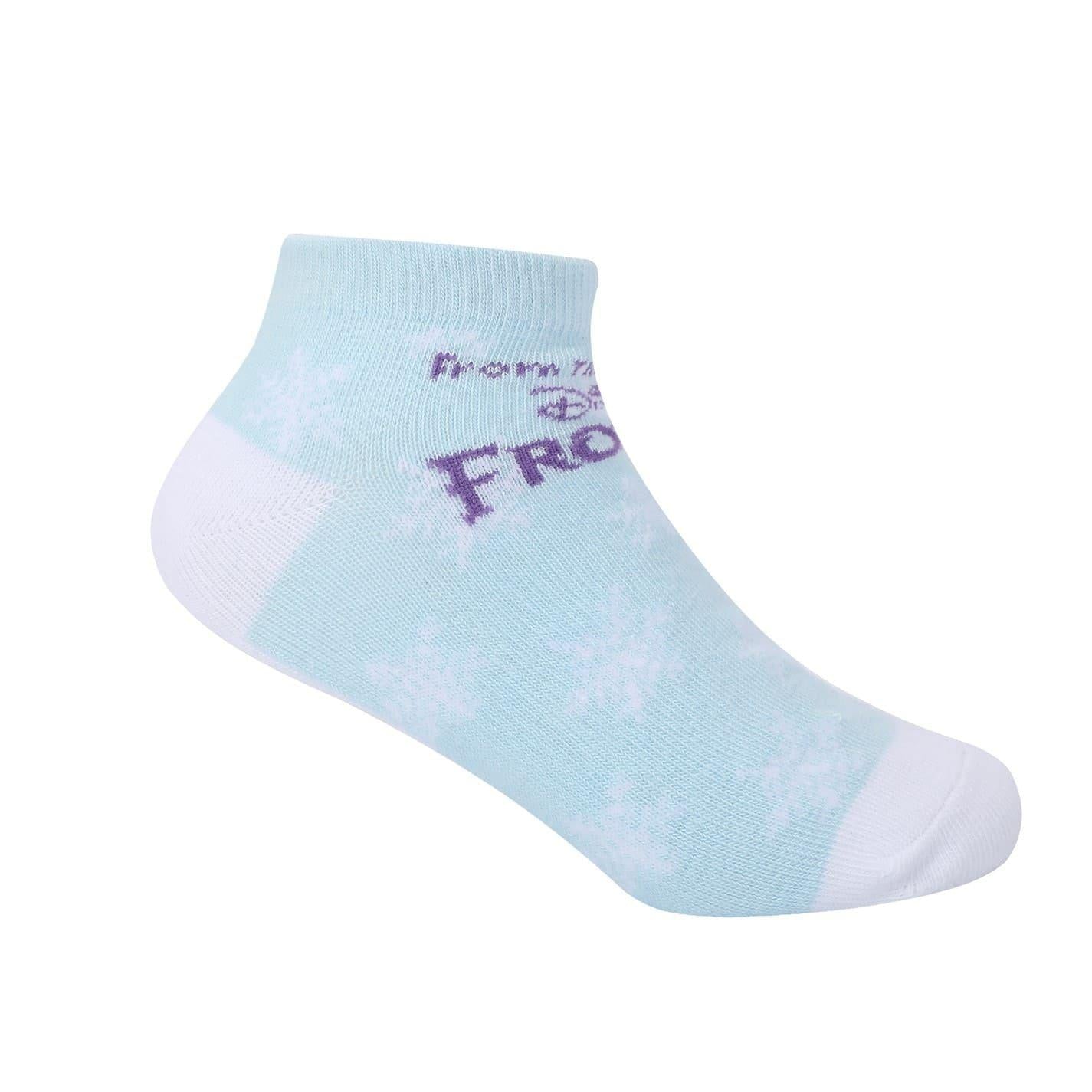 Frozen - Side - Frozen Childrens-Kids Trainer Socks (Pack of 5)