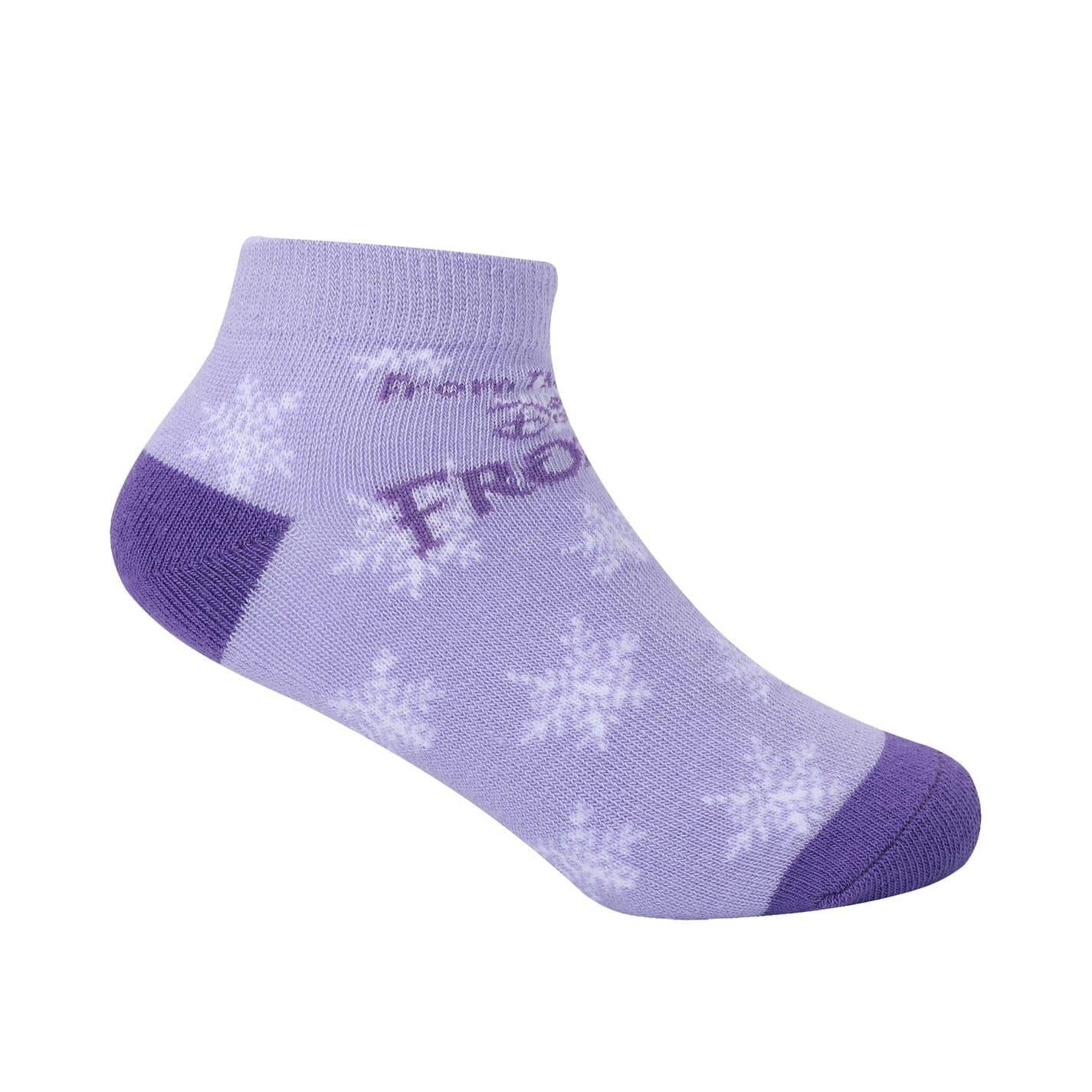 Frozen - Pack Shot - Frozen Childrens-Kids Trainer Socks (Pack of 5)
