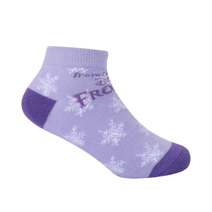 Frozen - Pack Shot - Frozen Childrens-Kids Trainer Socks (Pack of 5)