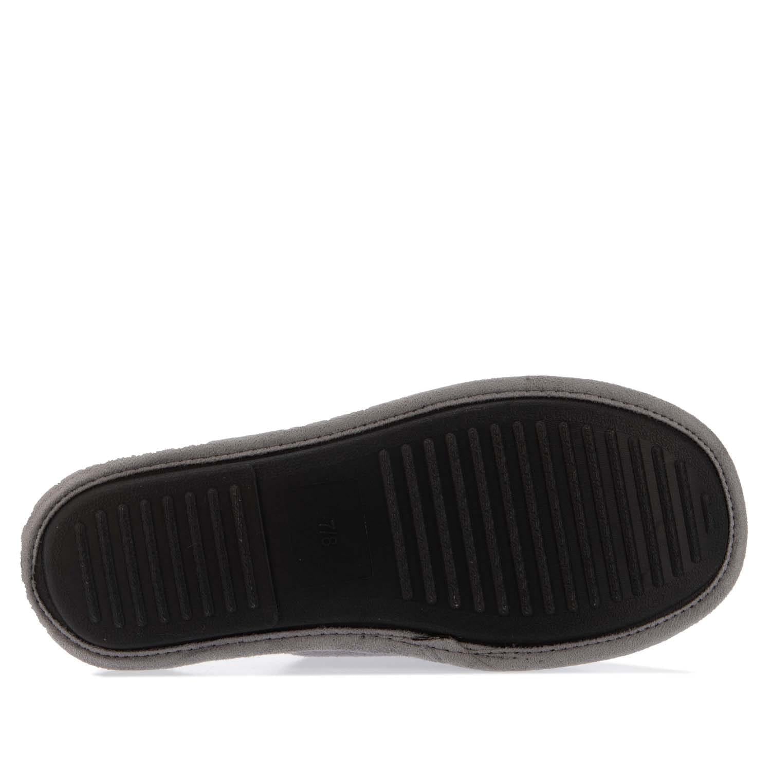 Grey - Side - Farah Unisex Adult Cullinan Mule Slippers