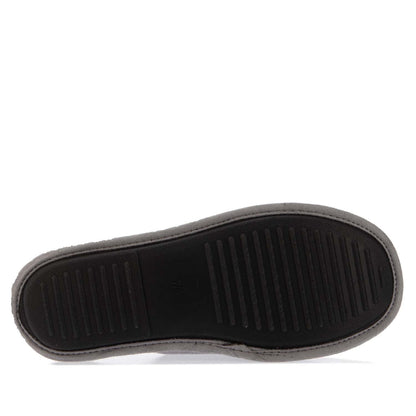 Grey - Side - Farah Unisex Adult Cullinan Mule Slippers