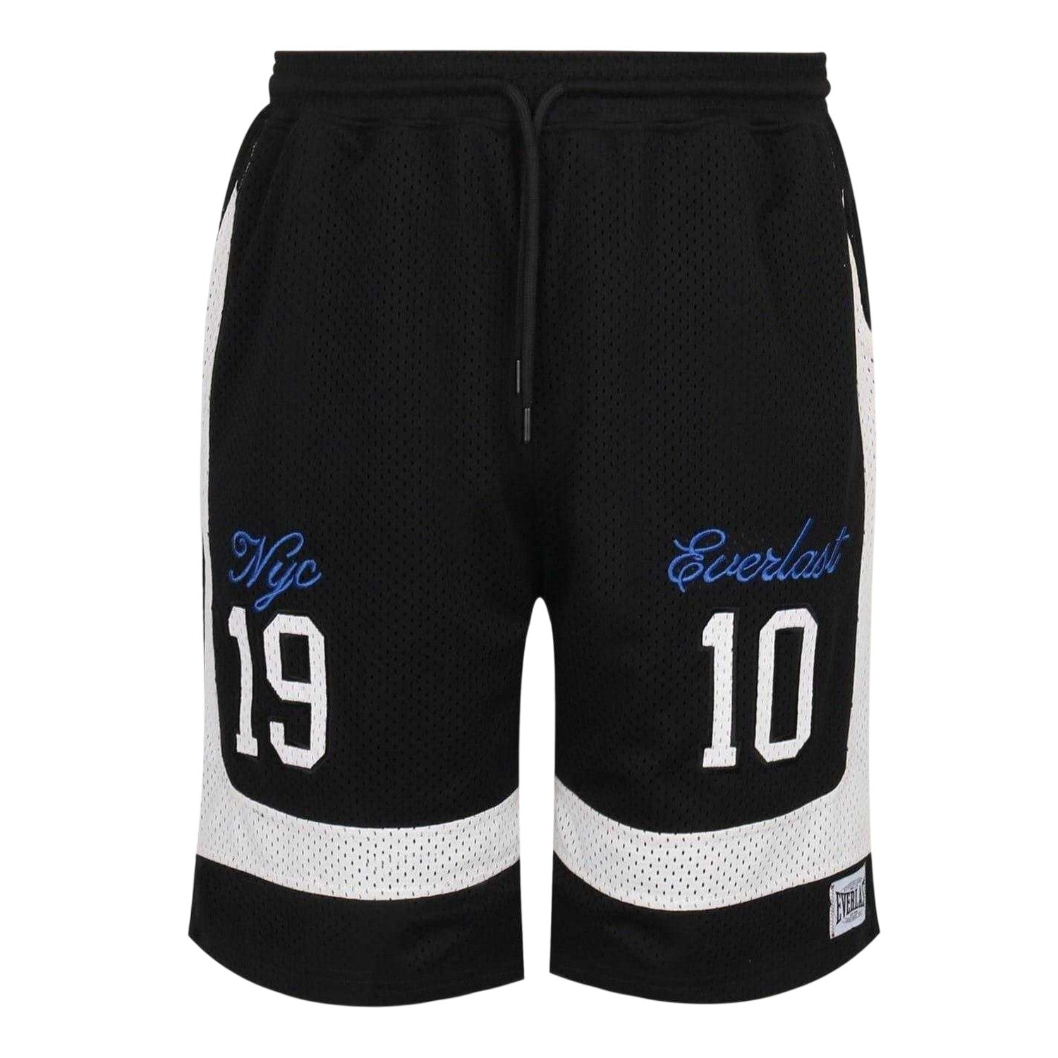 Black - Front - Everlast Mens NYC 19 Mesh Basketball Shorts