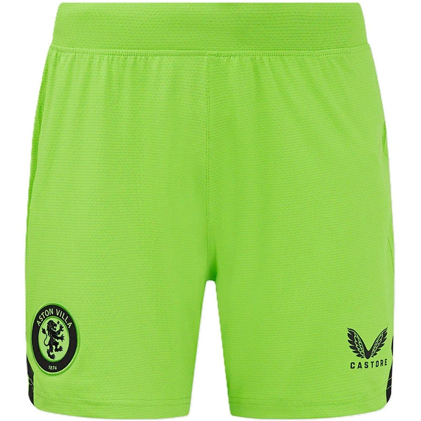 Green-Caviar - Front - Castore Womens-Ladies Aston Villa FC Goalkeeper Shorts