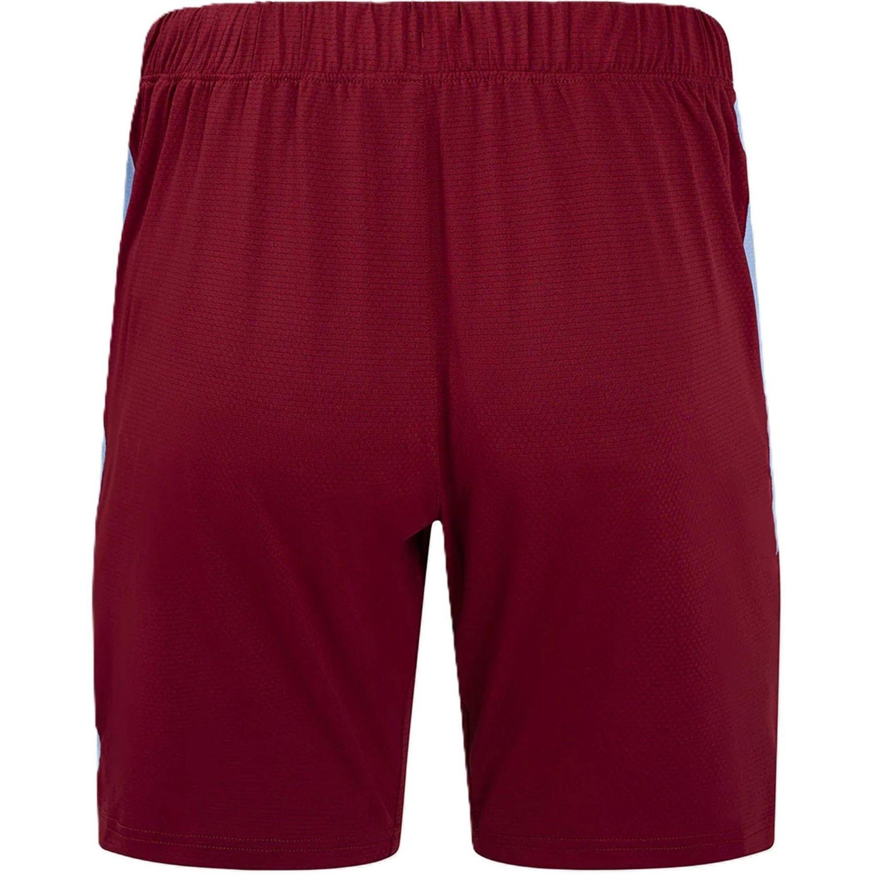 Red - Back - Castore Womens-Ladies Aston Villa FC Football Shorts