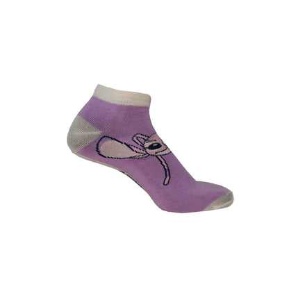Purple - Pack Shot - Lilo & Stitch Womens-Ladies Polyester Trainer Socks (Pack of 5)