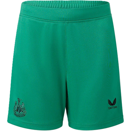 Green-Black - Front - Castore Childrens-Kids Newcastle United FC Football Shorts