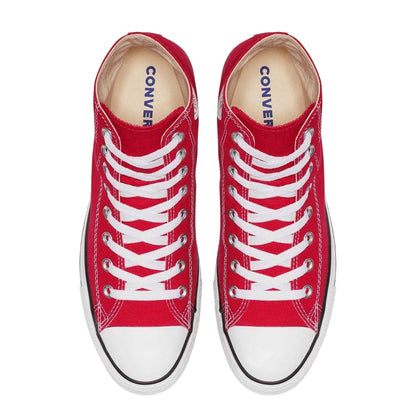 Red - Side - Converse Womens-Ladies Chuck Classic Hi High Top Trainers