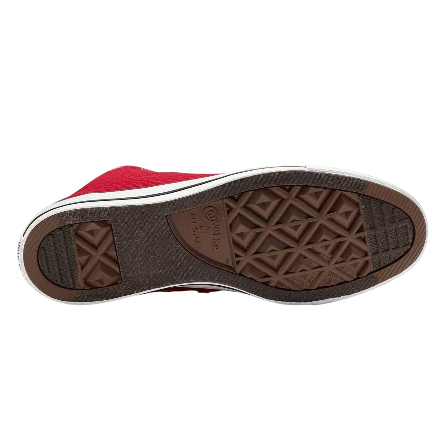 Red - Lifestyle - Converse Womens-Ladies Chuck Classic Hi High Top Trainers
