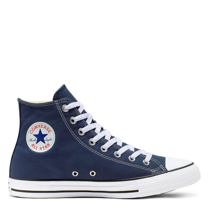 Navy - Front - Converse Womens-Ladies Chuck Classic Hi High Top Trainers