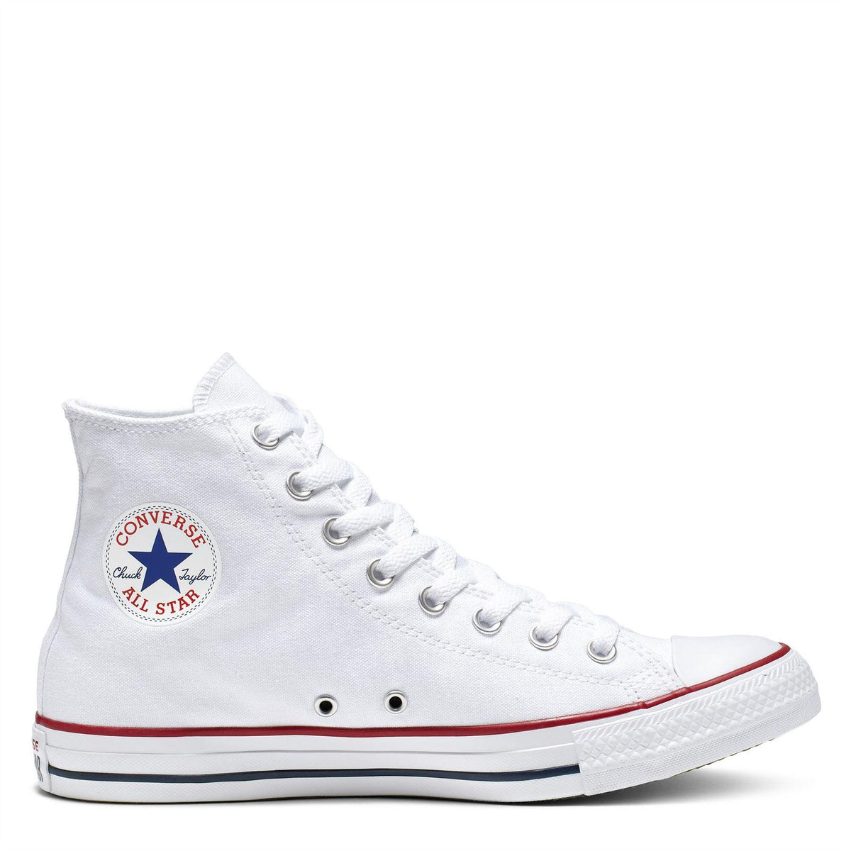 White - Front - Converse Womens-Ladies Chuck Classic Hi High Top Trainers