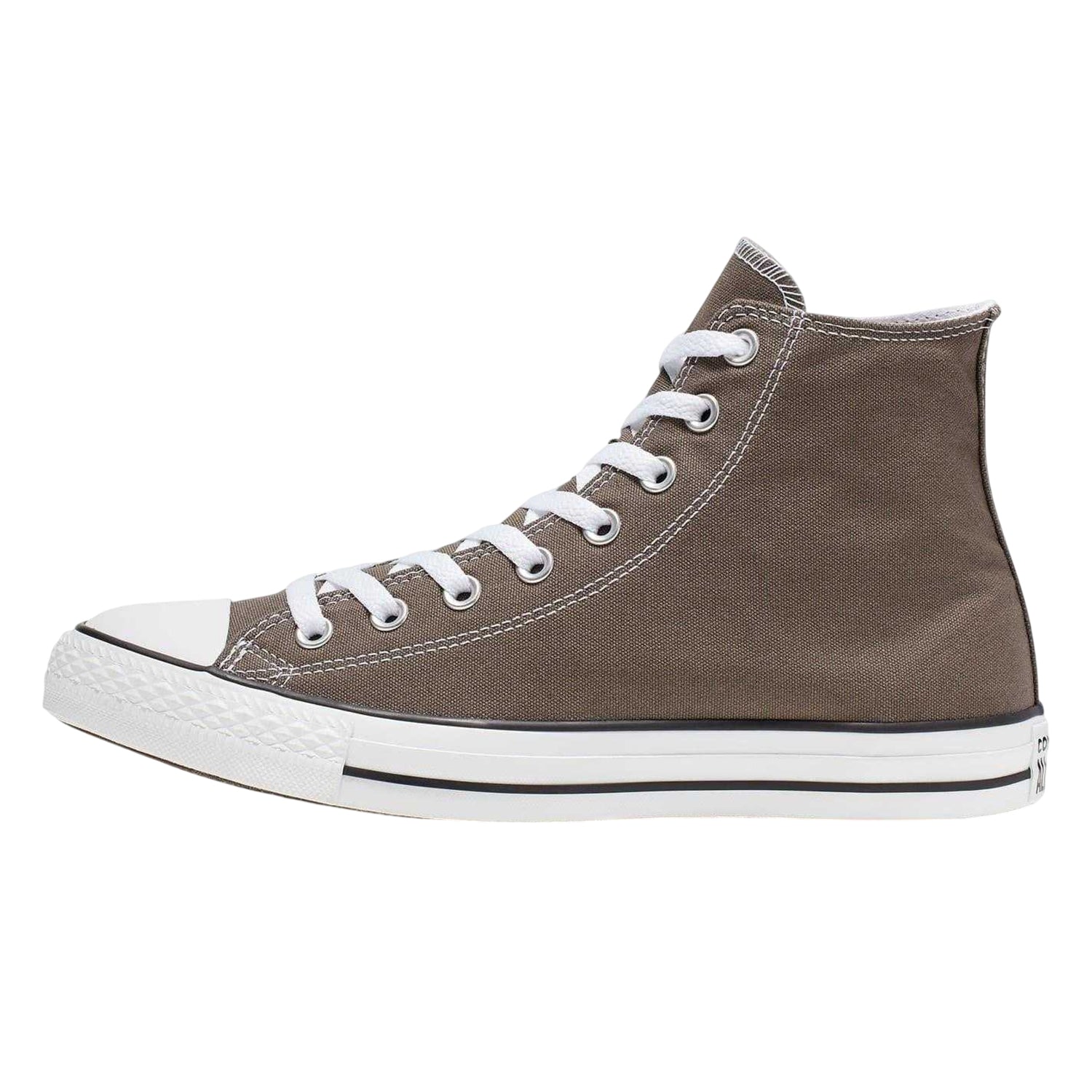 Charcoal - Back - Converse Womens-Ladies Chuck Classic Hi High Top Trainers