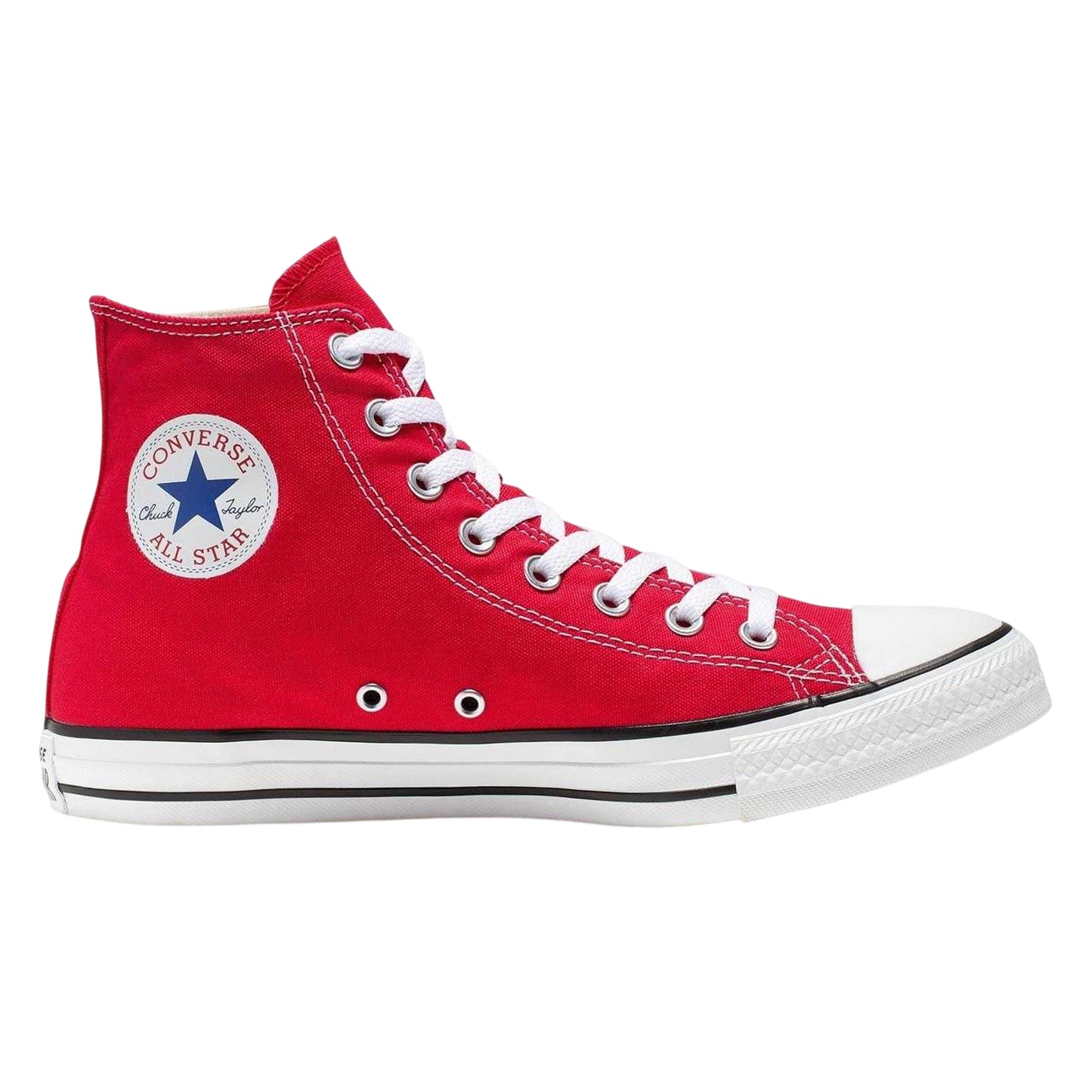 Red - Front - Converse Womens-Ladies Chuck Classic Hi High Top Trainers