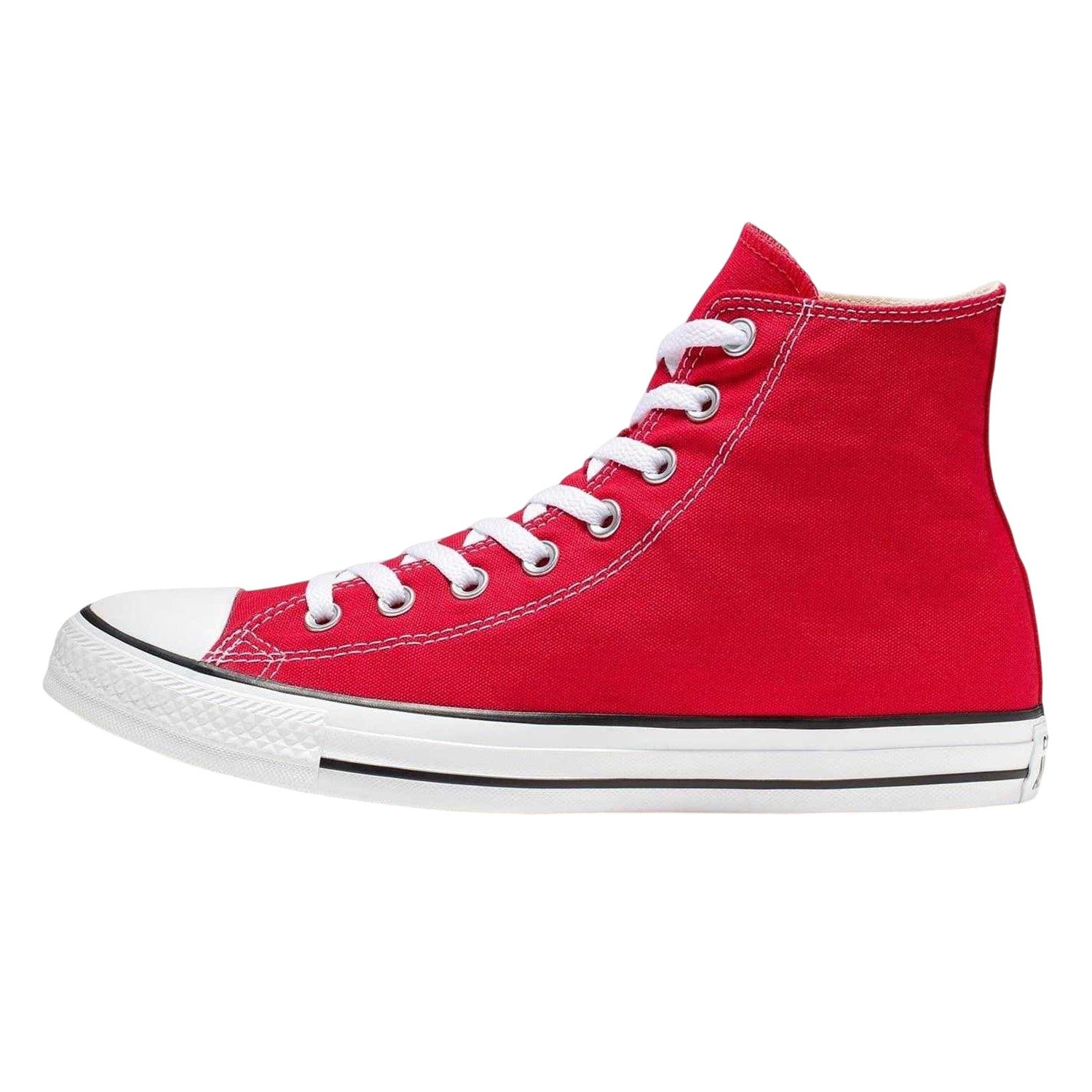 Red - Back - Converse Womens-Ladies Chuck Classic Hi High Top Trainers