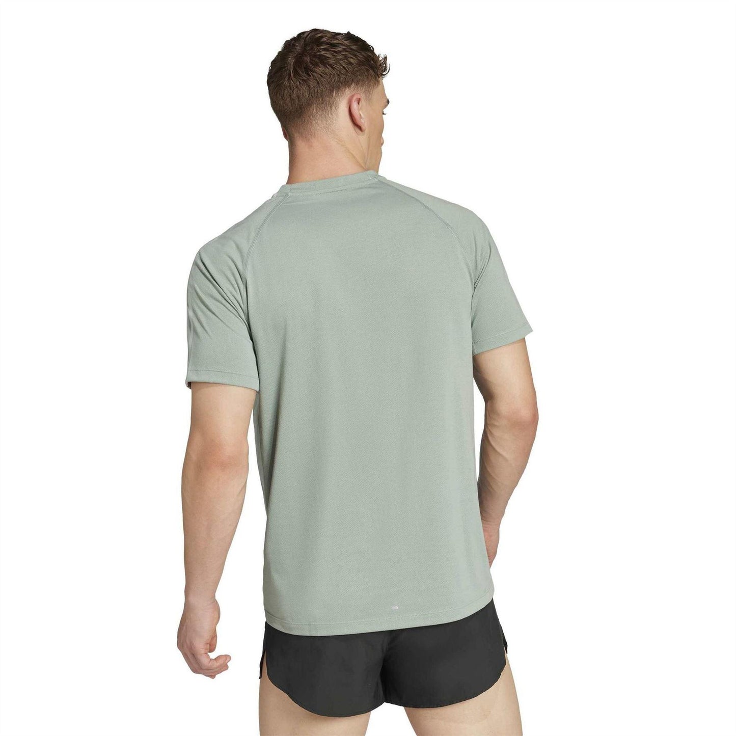 Silver Green - Back - Adidas Mens Own The Run T-Shirt
