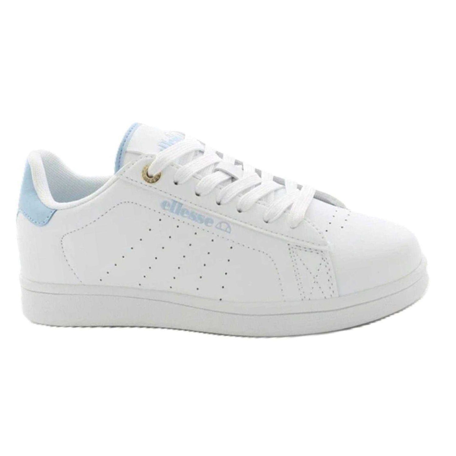White-Skyblue Washed - Back - Ellesse Womens-Ladies Trainers