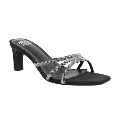 Black - Front - Where´s That From Womens-Ladies Block Heel Mule Sandals