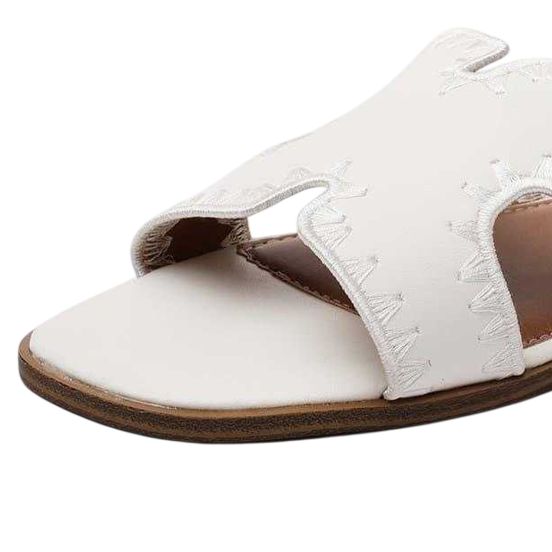 White - Side - Where´s That From Womens-Ladies Cut Out Slides