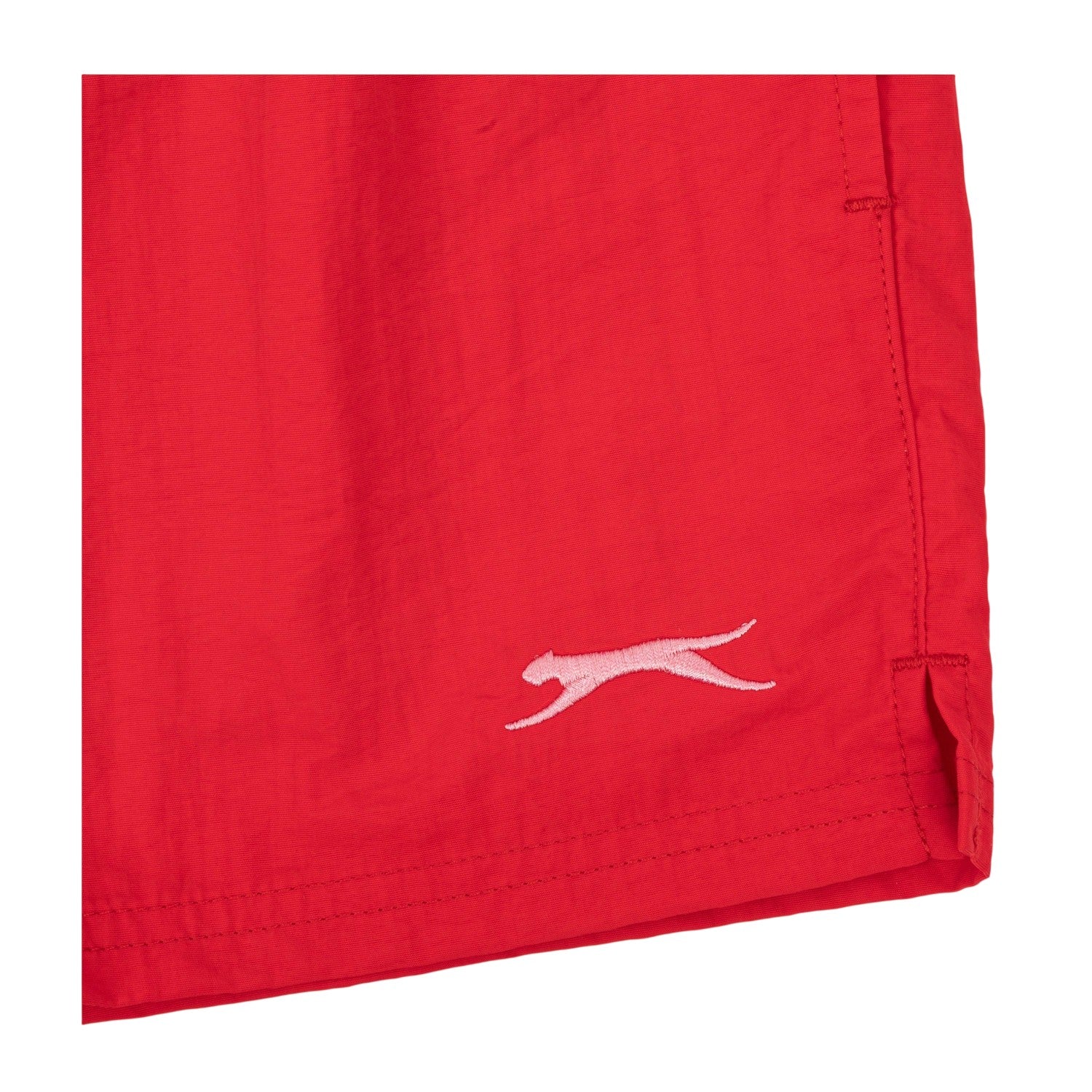 Red - Side - Slazenger Childrens-Kids Swim Shorts