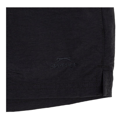 Black - Side - Slazenger Childrens-Kids Swim Shorts