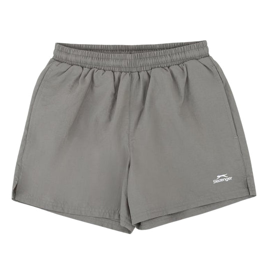 Grey - Front - Slazenger Childrens-Kids Swim Shorts