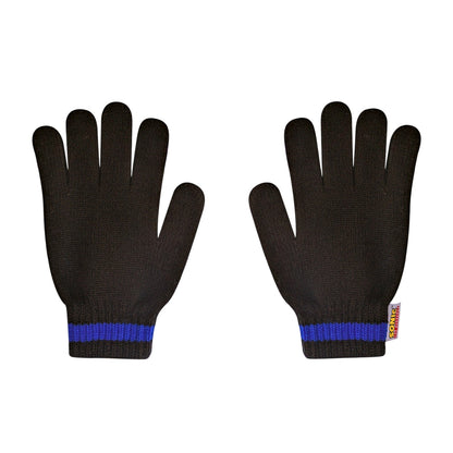 Black - Side - Sonic The Hedgehog Childrens-Kids Sonic Beanie & Gloves Set Set
