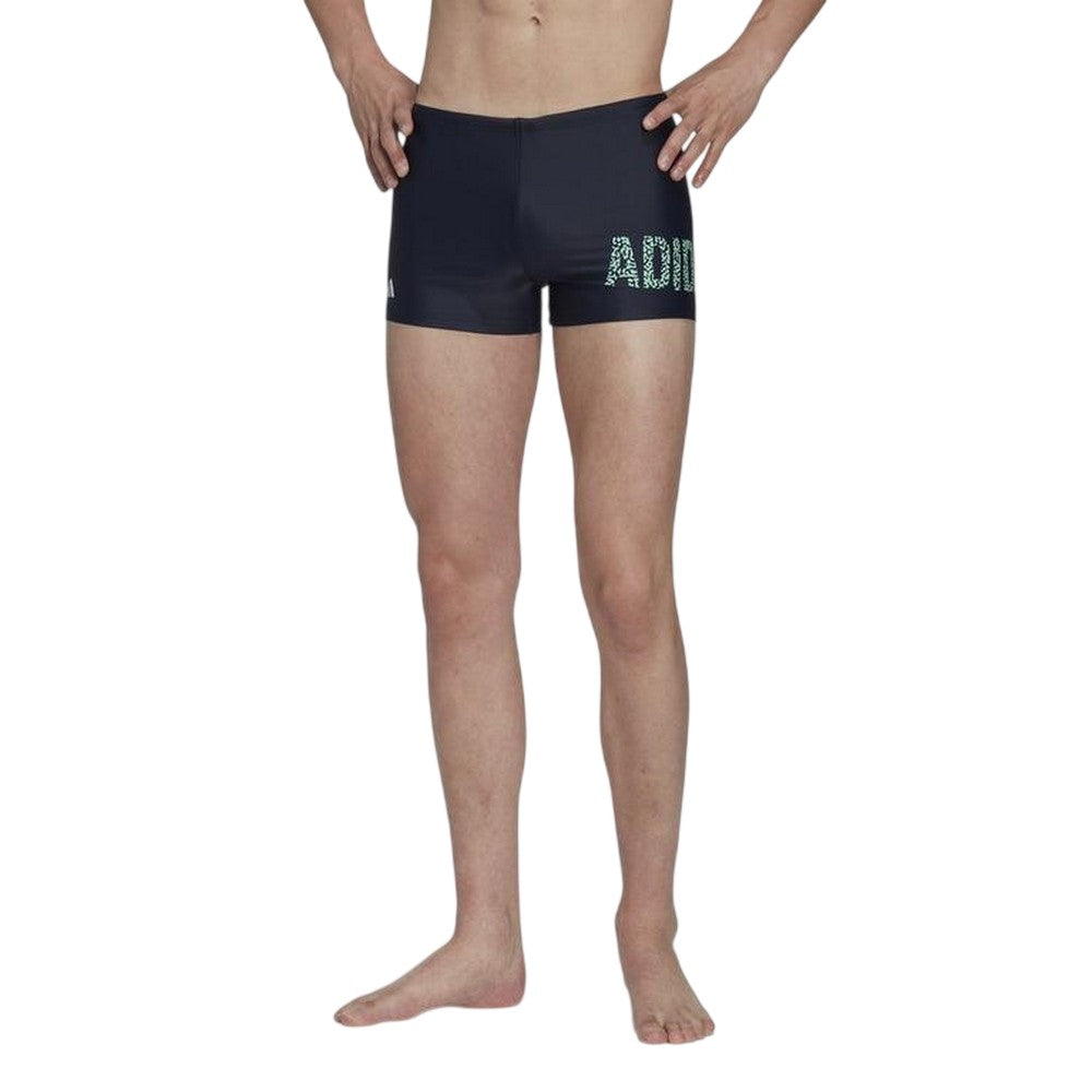Legend Ink-Mint - Side - Adidas Mens Lineage Speckle Swim Shorts