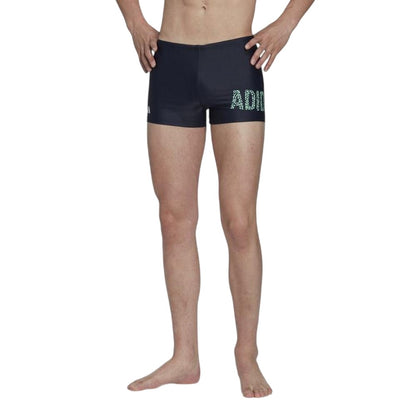 Legend Ink-Mint - Side - Adidas Mens Lineage Speckle Swim Shorts