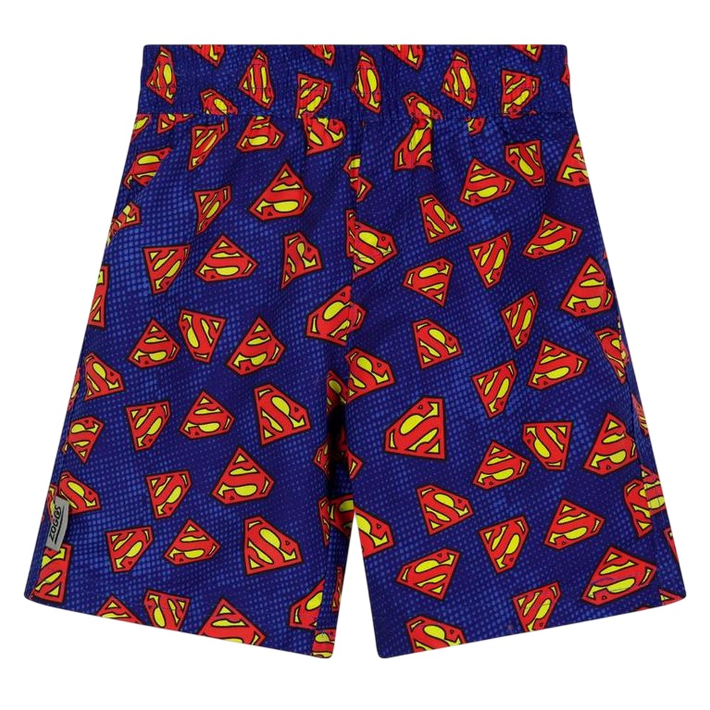 Blue - Back - Zoggs Baby Boys Superman Logo Swim Shorts