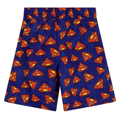 Blue - Front - Zoggs Baby Boys Superman Logo Swim Shorts