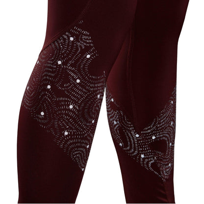 Red - Side - Adidas Womens-Ladies Own The Run Reflective 7-8 Leggings