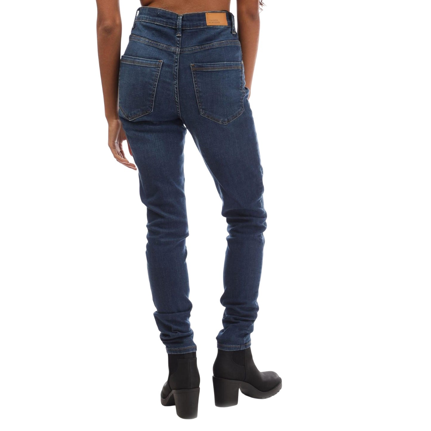Blue - Back - Vero Moda Womens-Ladies Sophia High Waist Skinny Jeans
