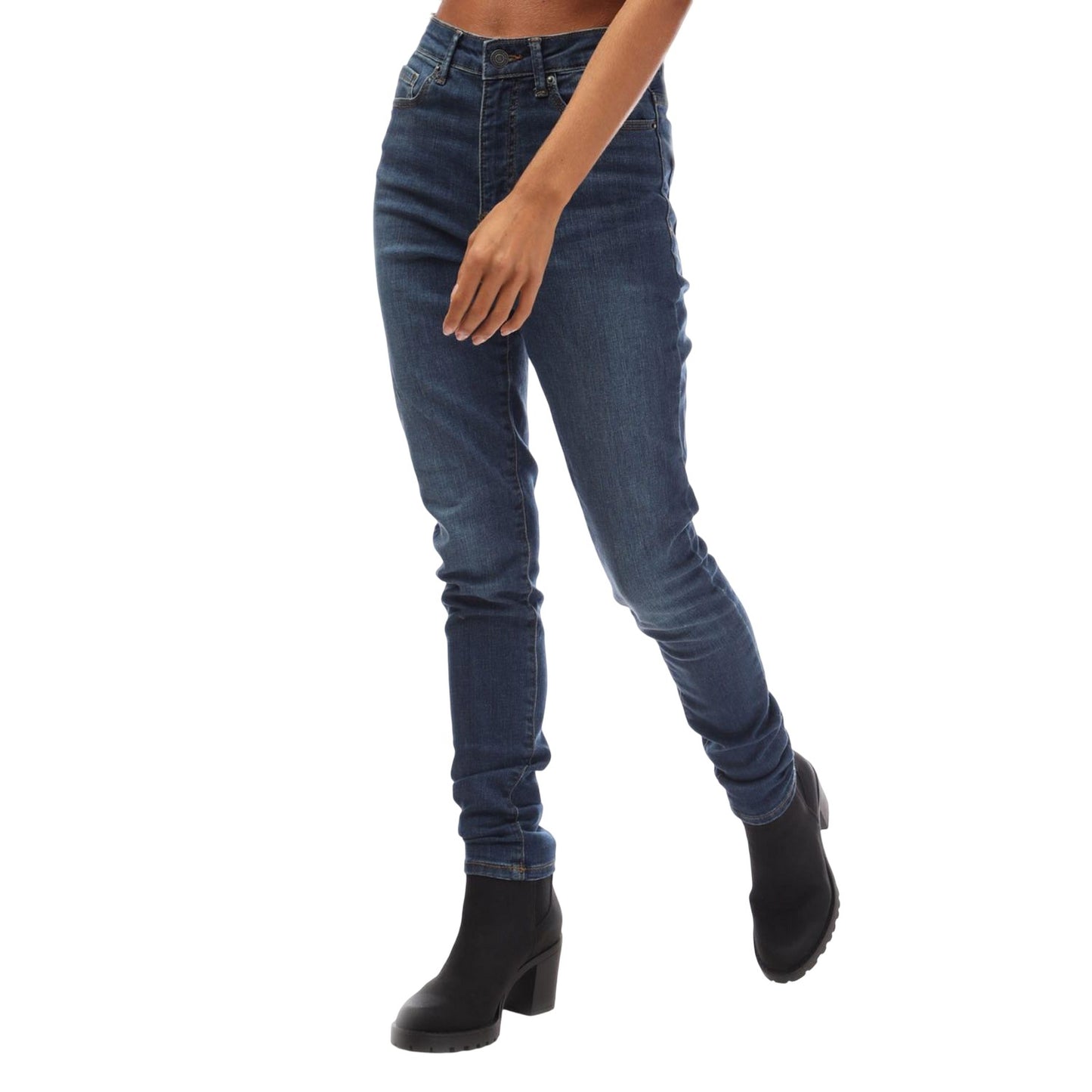 Blue - Side - Vero Moda Womens-Ladies Sophia High Waist Skinny Jeans