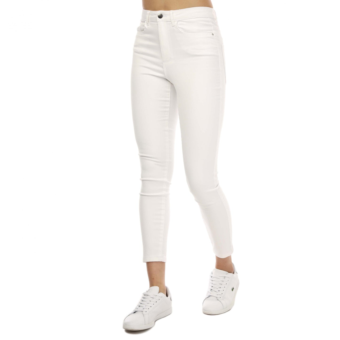 White - Front - Vero Moda Womens-Ladies Sophia High Waist Skinny Jeans