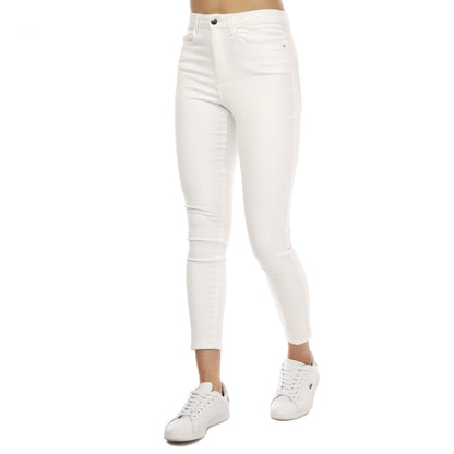 White - Front - Vero Moda Womens-Ladies Sophia High Waist Skinny Jeans