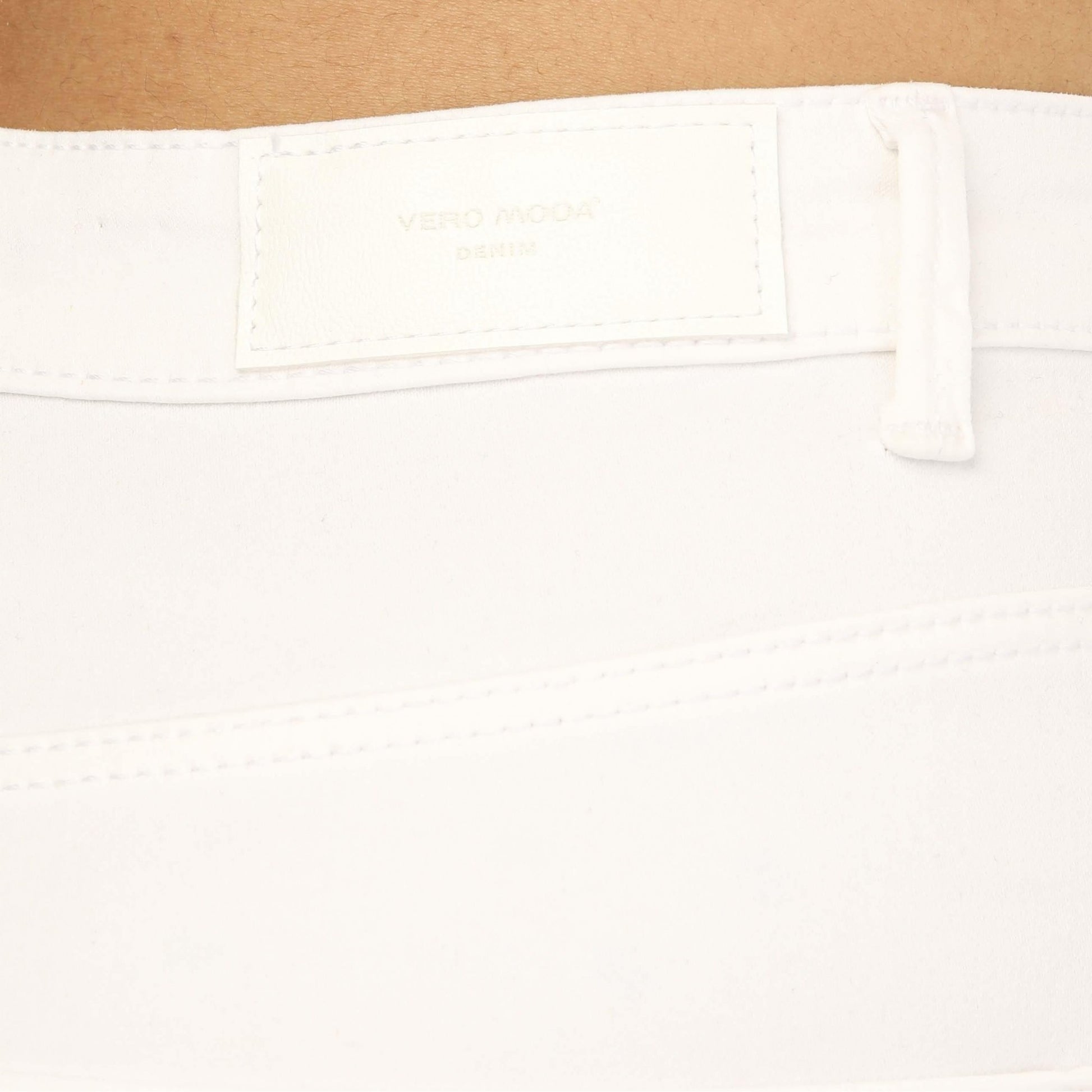 White - Side - Vero Moda Womens-Ladies Sophia High Waist Skinny Jeans