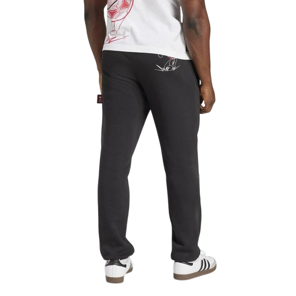 Black - Back - Adidas Mens Ajax Amsterdam Tracksuit Bottoms